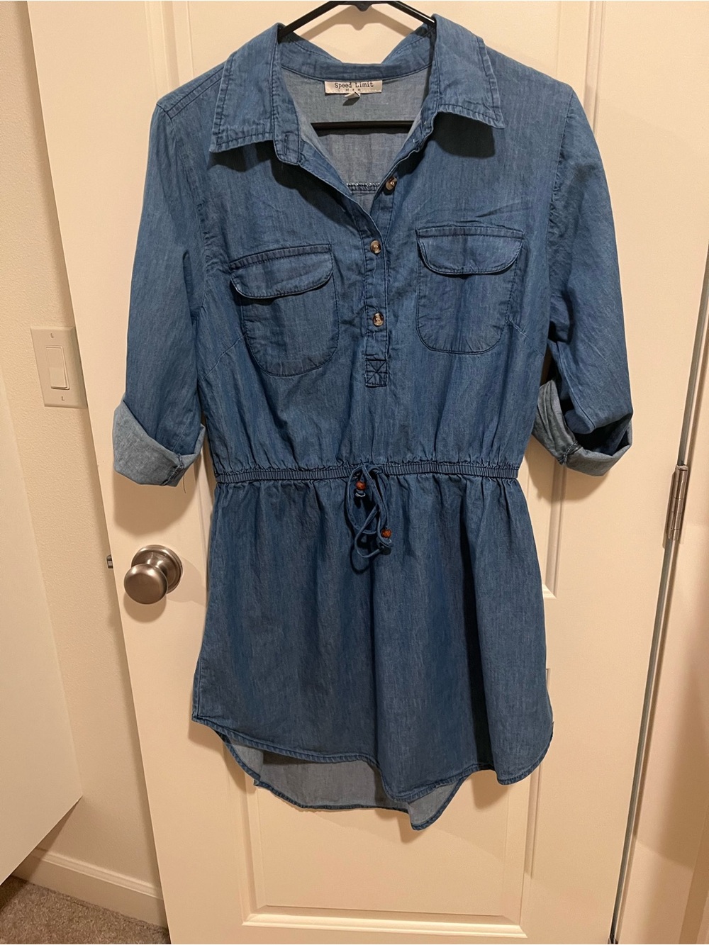 Women’s Blue Denim Shirt Dress -